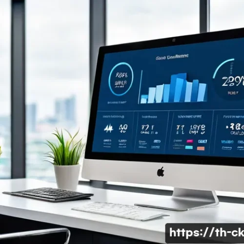 Home 30 옴니채널 고객 경험을 위한 대시보드 구성법 - A modern, sleek omnichannel dashboard interface displayed on a desktop monitor, showing multiple rea...